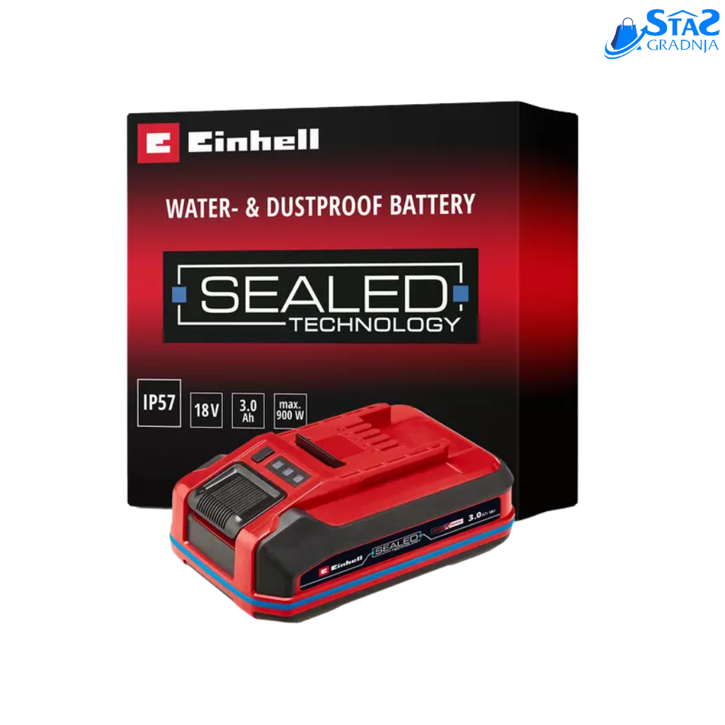 Einhell Vodootporna PXC PLUS Baterija IP57 standard, 18V 3,0Ah SEALED PXC Plus A2