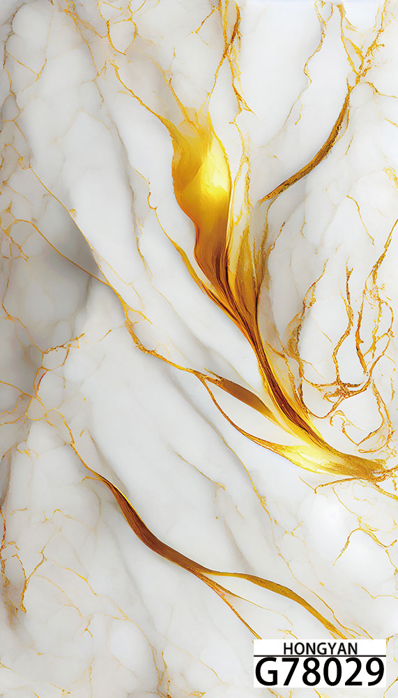 PETG mermerni panel G78029 Golden Flame Onyx - prikaz dekora