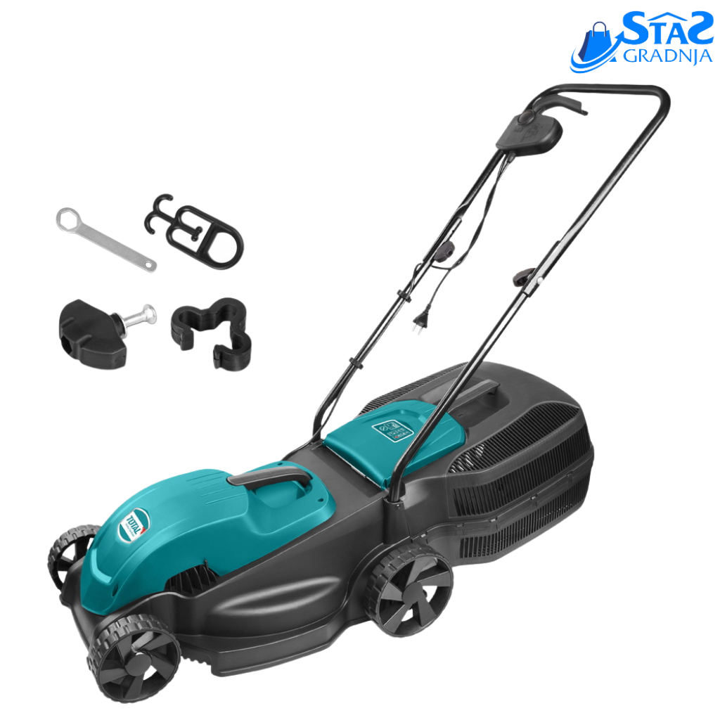 Total električna kosačica 1600W, 38cm – moćan motor za savršeno košenje trave