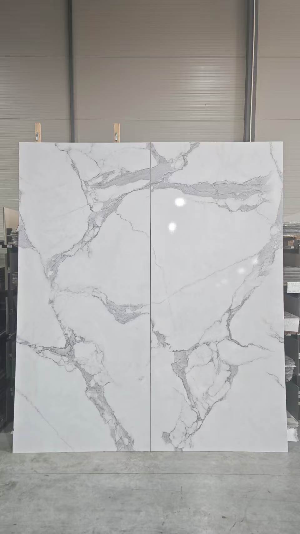 UV mermerni panel Statuario Mirror 122 × 280 cm – D38058-AB, dekor panela
