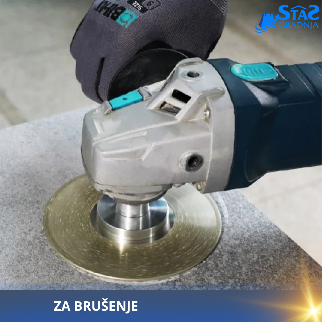 Višenamenski dijamantski brusno-rezni disk BIHUI DCWME5 za sečenje i brušenje keramičkih pločica, prečnik 125 mm.