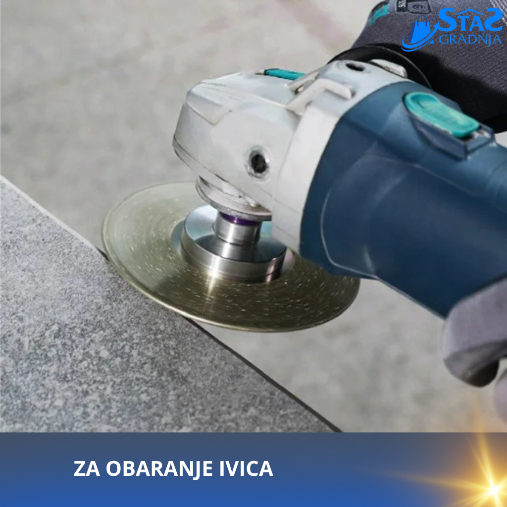 Višenamenski dijamantski brusno-rezni disk BIHUI DCWME5 za sečenje i brušenje keramičkih pločica, prečnik 125 mm.