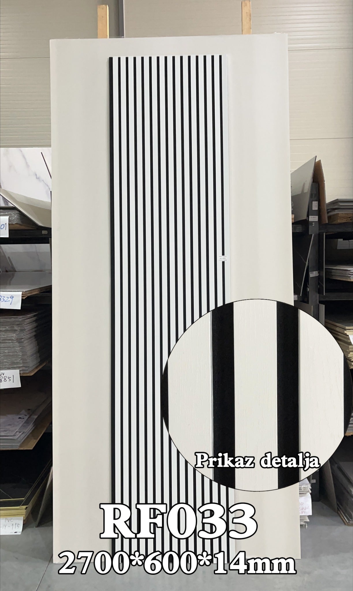 Akustični zidni panel Arctic Line RF033, 14 mm, 270 × 60 cm