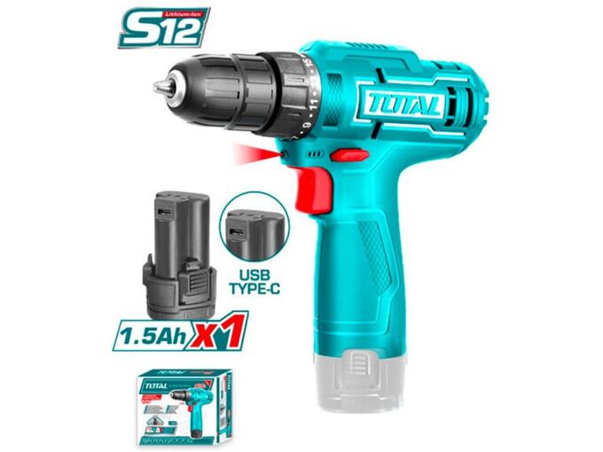 Total alati Li-ion bežična bušilica TDLI12428