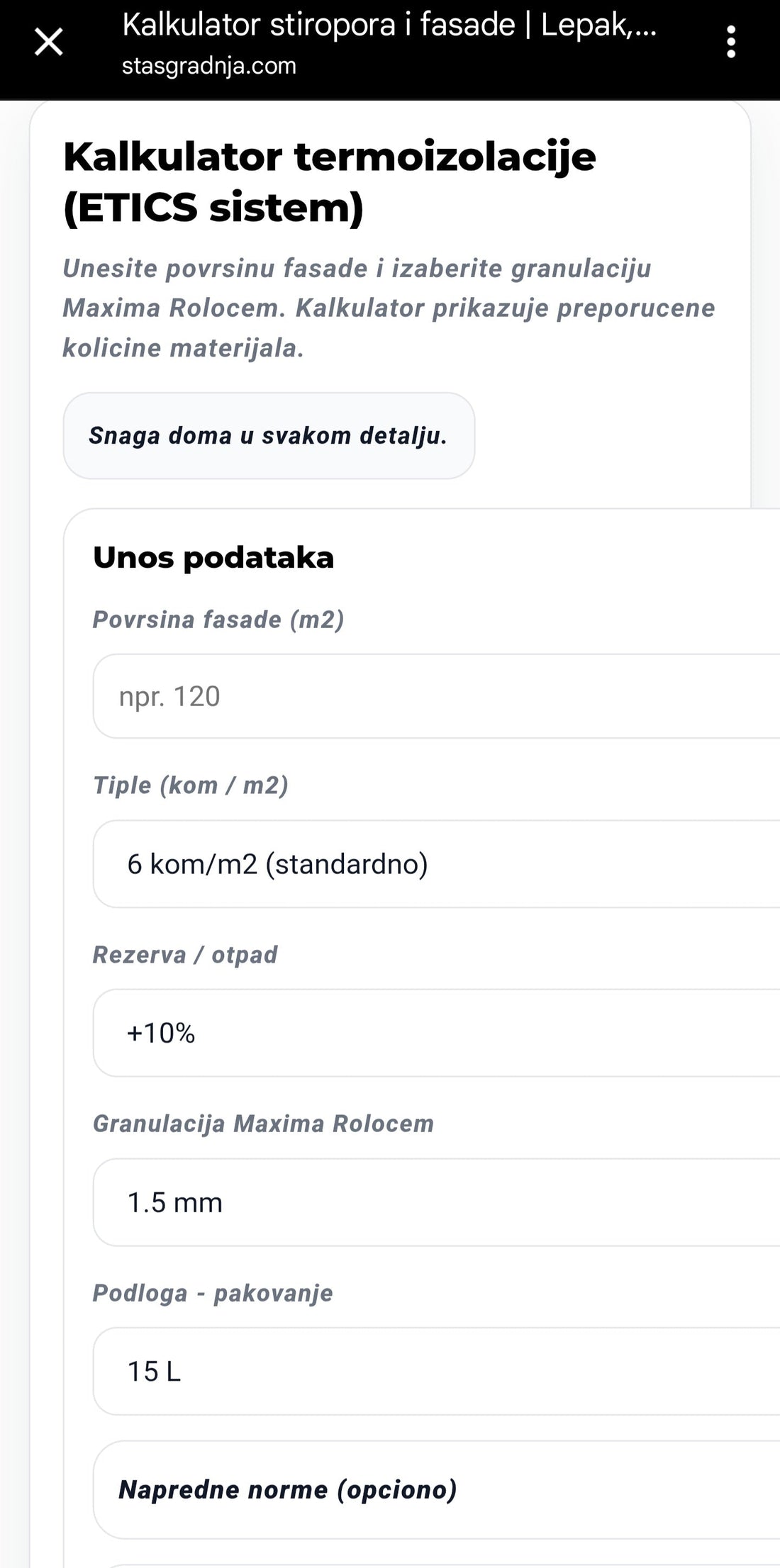https://stasgradnja.com/pages/kalkulator kalkulator izolacije i fasade