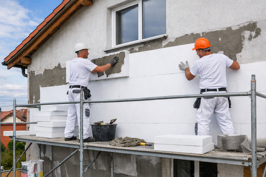 Fasadna izolacija kuće stiroporom – postavljanje EPS ploča za smanjenje troškova grejanja