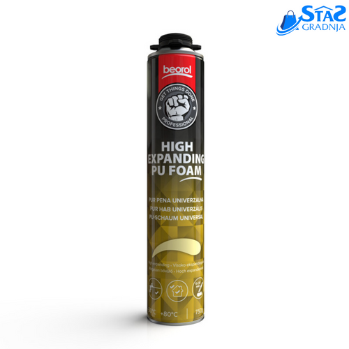 Beorol Pur Pena 750ml Pištoljska – Profesionalna Poliuretanska Pena