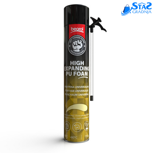 Beorol Pur Pena 750ml – Univerzalna Poliuretanska Pena