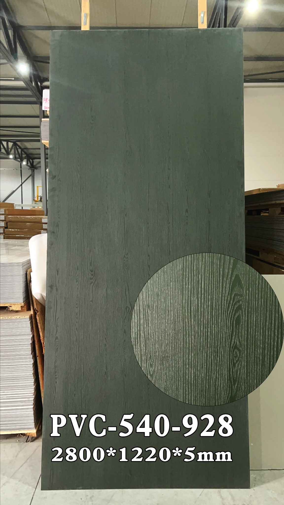 Emerald Oak PVC zidni panel – smaragdno zeleni dekor drveta
