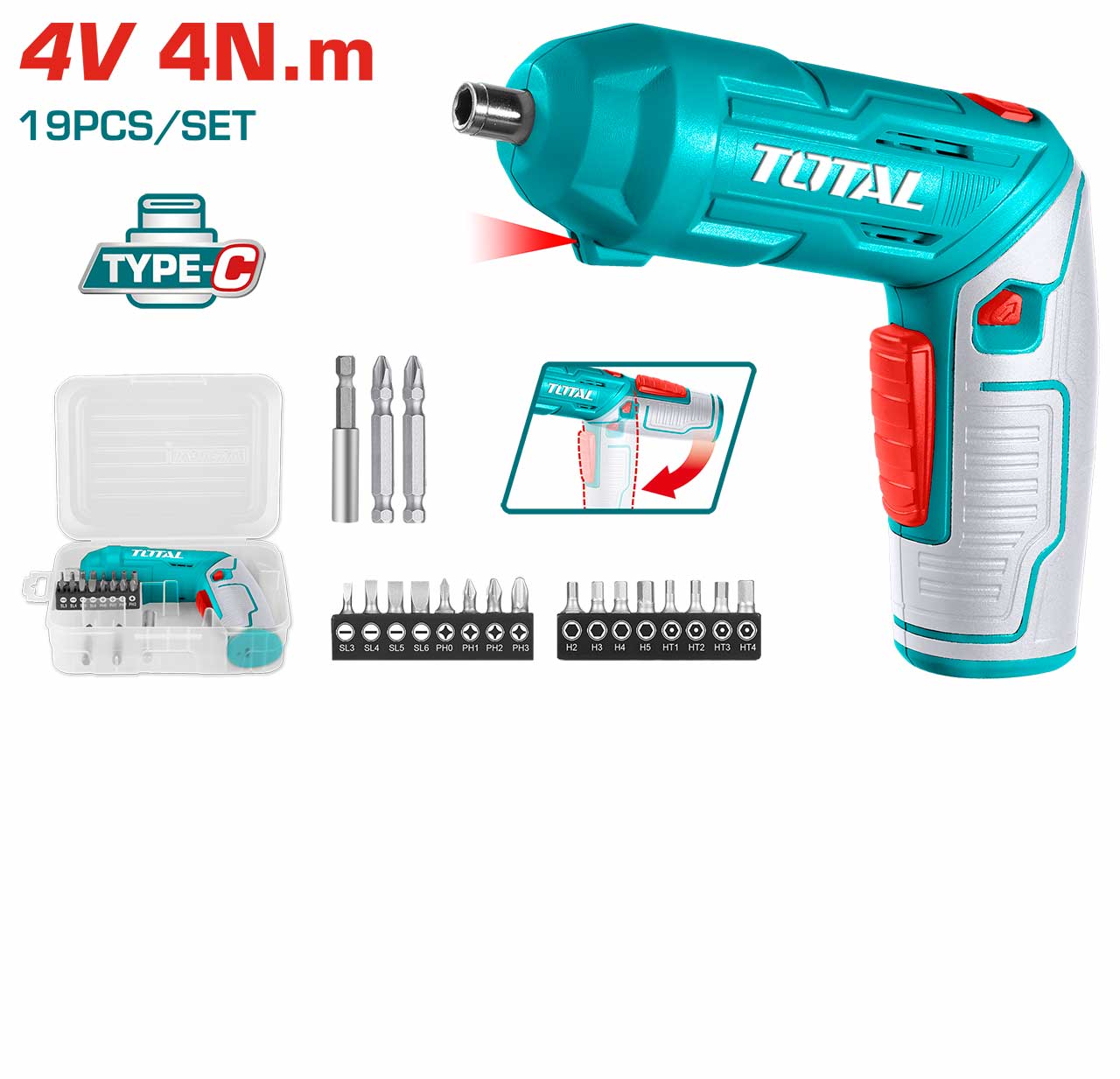 Total alati Litijum-jonski odvijač TSDLI0442