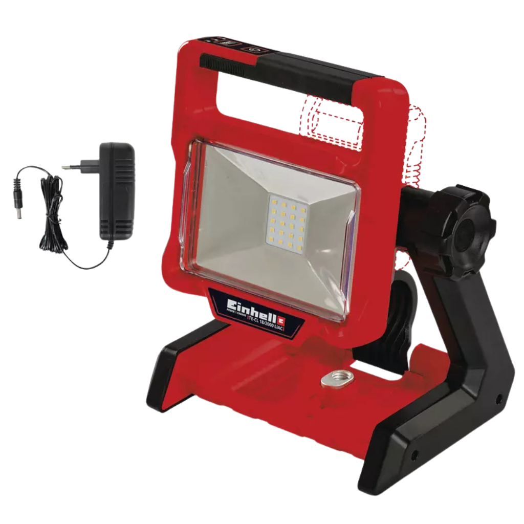 Akumulatorski reflektor TE-CL 18/2000 LiAC - Solo, sa zakretnom glavom lampe, LED svetlima, i mogućnošću pričvršćivanja.