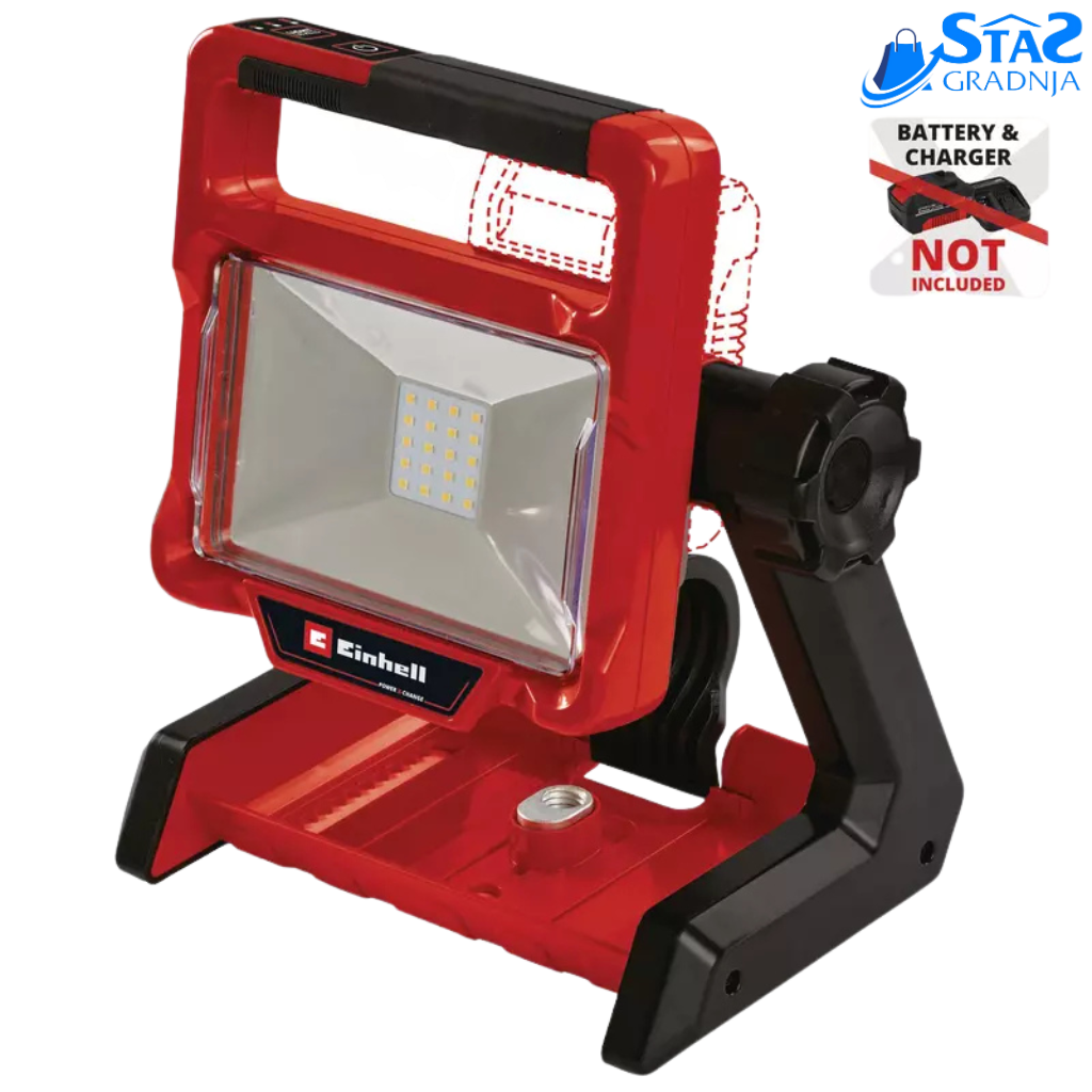 Akumulatorski reflektor TE-CL 18/2000 LiAC - Solo, sa zakretnom glavom lampe, LED svetlima, i mogućnošću pričvršćivanja.