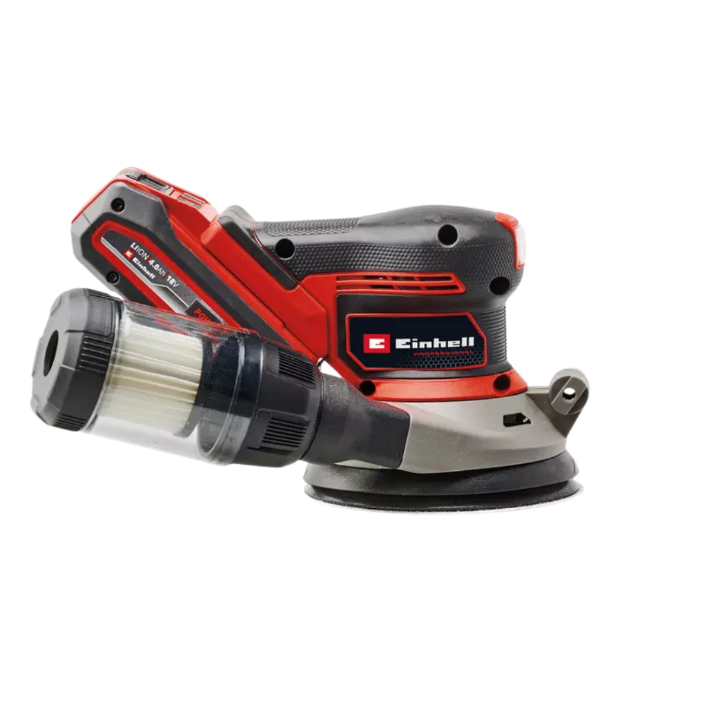 Einhell TP-RS 18/32 Li BL - Solo, crveno-crni dizajn, sa dodatnom ručkom i kutijom za sakupljanje prašine
