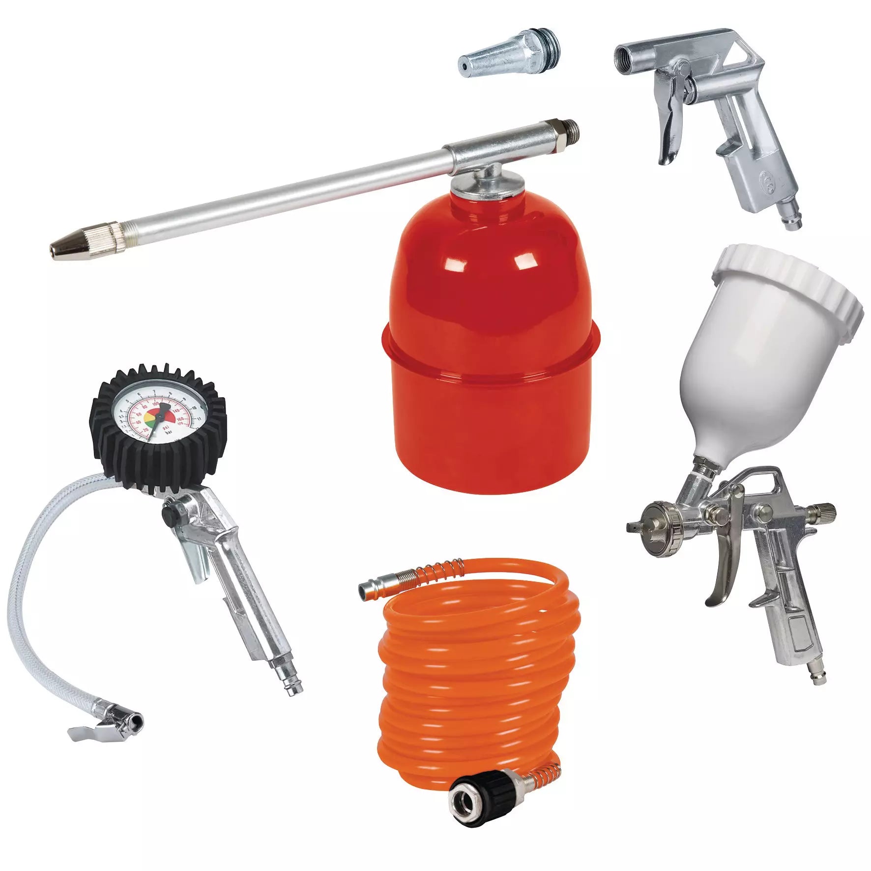 Einhell kompresorski pribor 5-delni set za kompresor,, šifra 4132720
