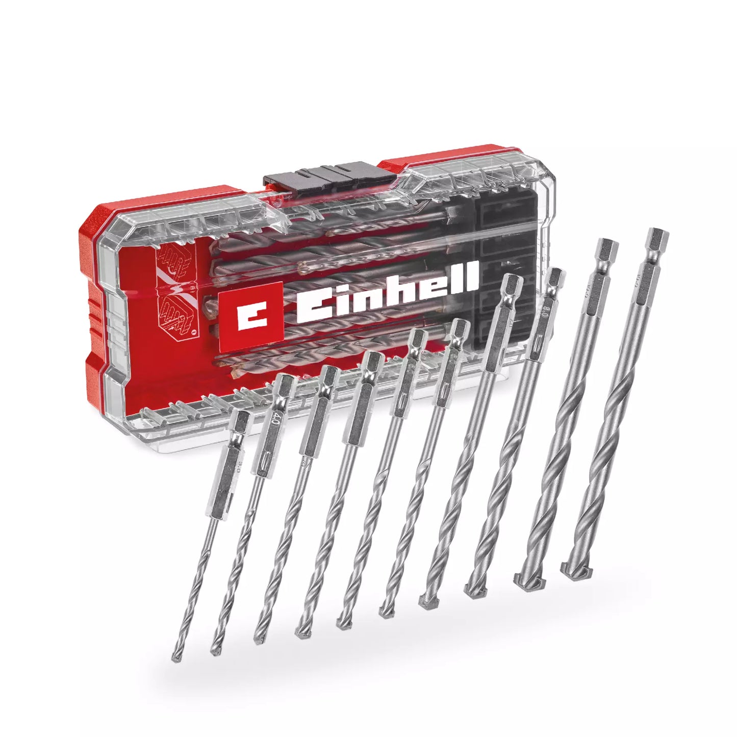 Einhell set burgija za kamen i zid S-CASE 10 kom, HM, prihvat E6.3, šifra 49108743