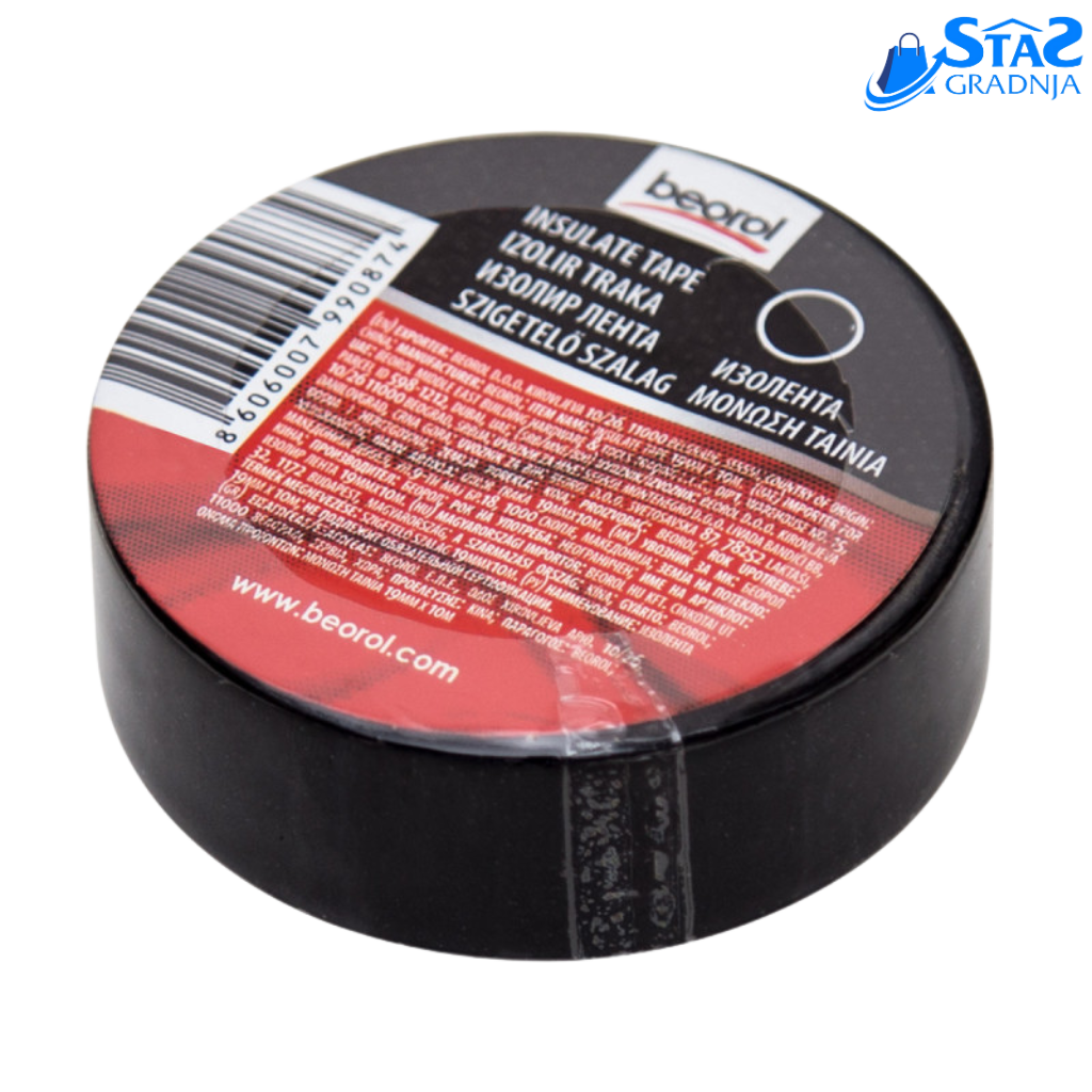Izolir traka 19mm x 10m – Elektroizolaciona traka za bezbedne instalacije

