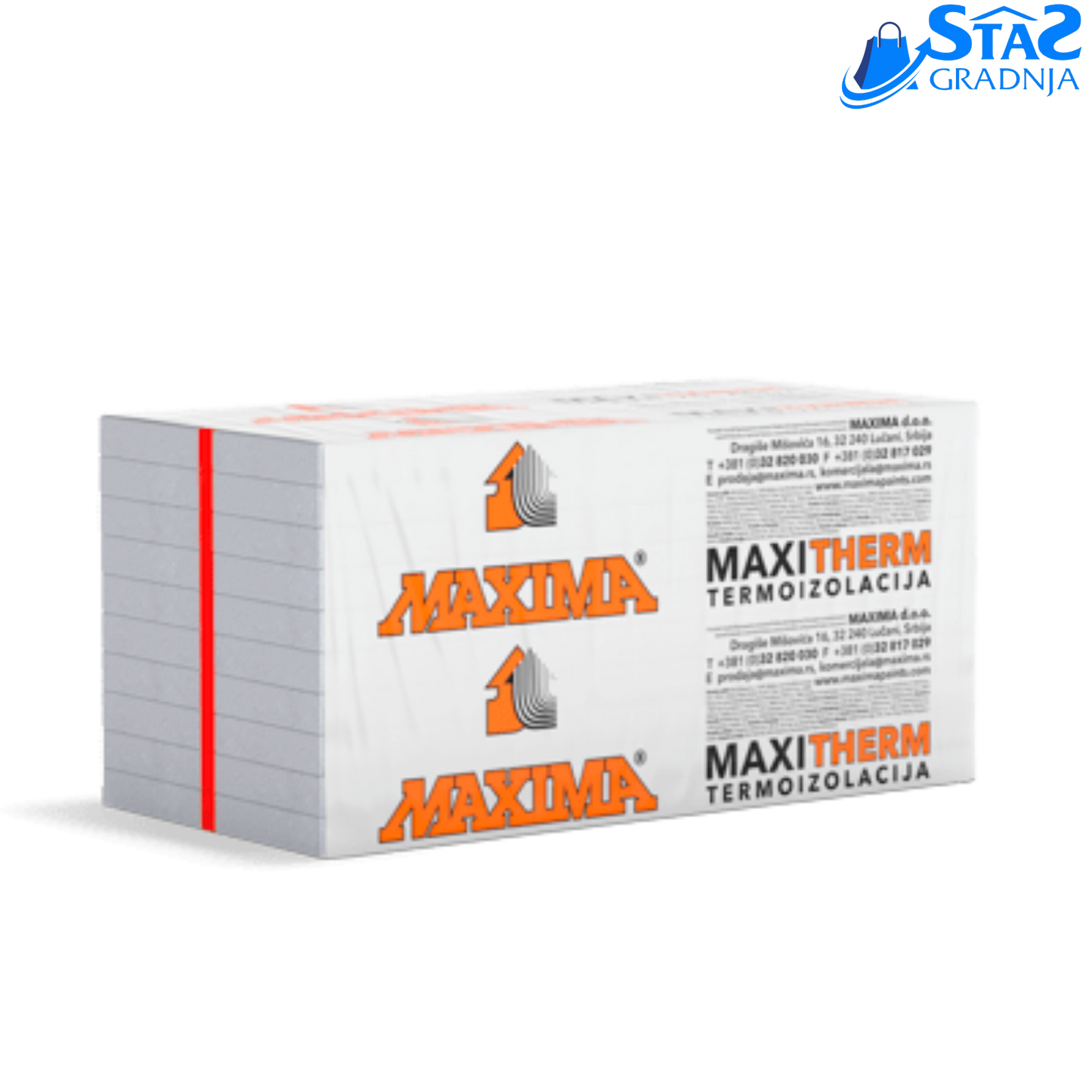 MAXITHERM EPS MF profesionalni fasadni stiropor

EPS MF stiropor visoke gustine za izolaciju

MAXITHERM MF pakovanje sa crvenom linijom