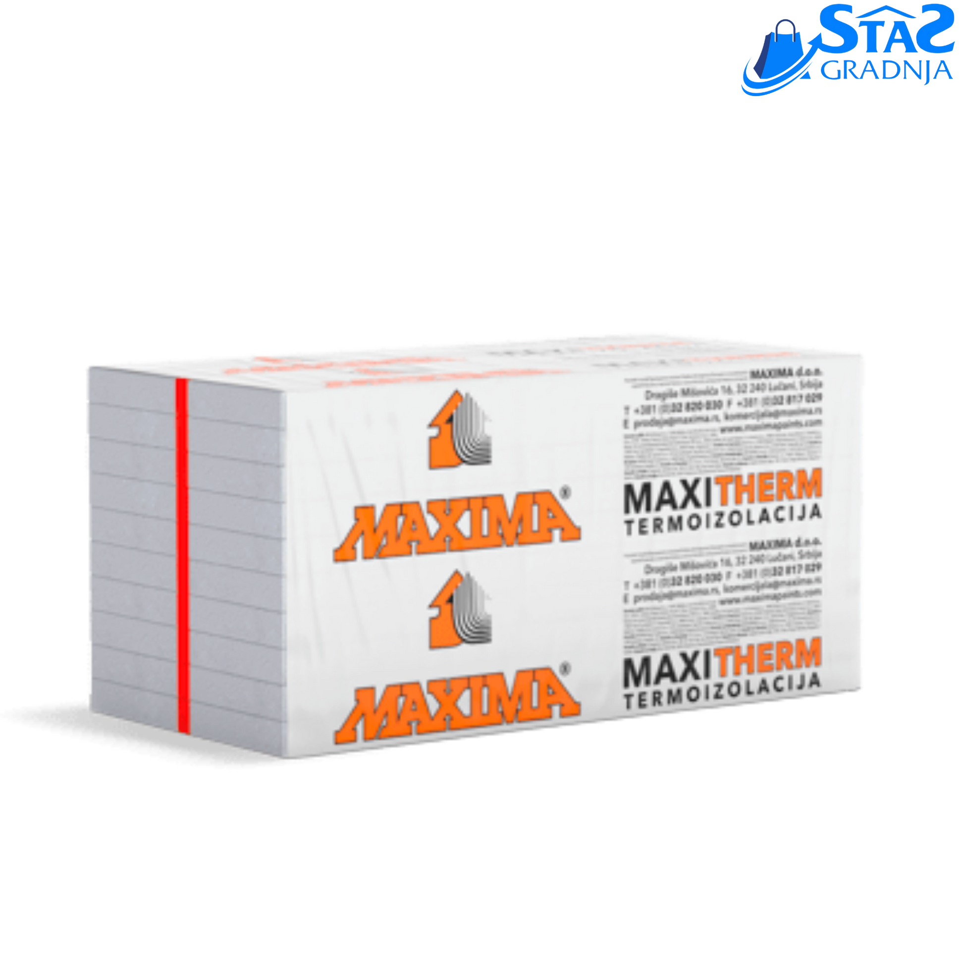 MAXITHERM EPS MF profesionalni fasadni stiropor

EPS MF stiropor visoke gustine za izolaciju

MAXITHERM MF pakovanje sa crvenom linijom