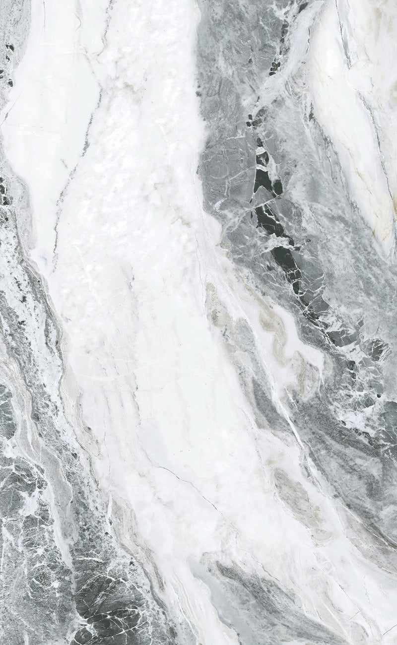 PETG mermerni panel C66054-A Glacier Silver - prikaz dekora