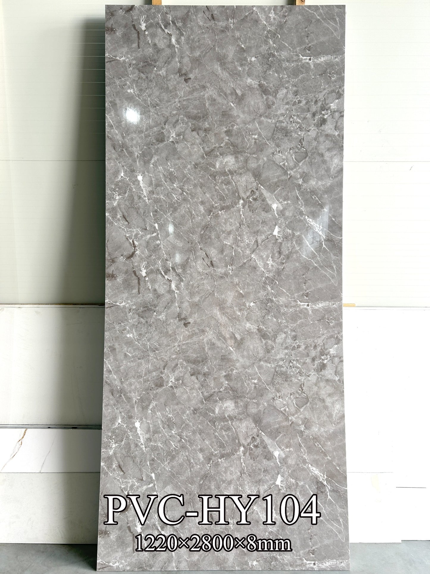 PVC mermerni panel Silver Palazzo 122 × 280 cm – HY104, dekor panela