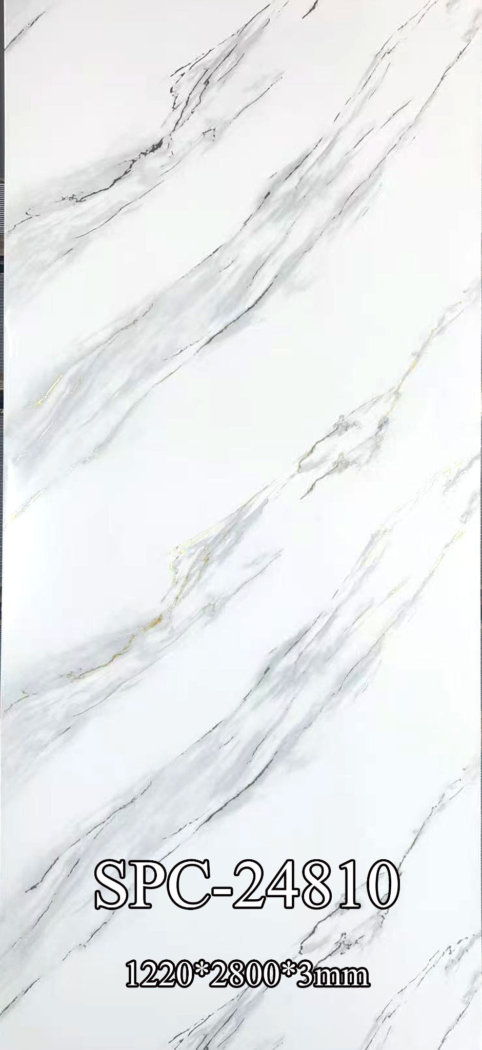 SPC mermerni panel Glacier Veil 122 × 280 cm – 24810, dekor panela