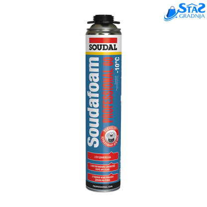 Soudafoam Professional 60 Premium – Pištoljska pena za izolaciju i montažu







