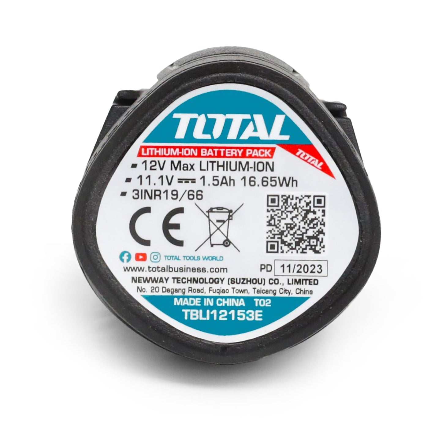 Total TBLI12153E litijum-jonska baterija 12 V 1,5 Ah USB-C