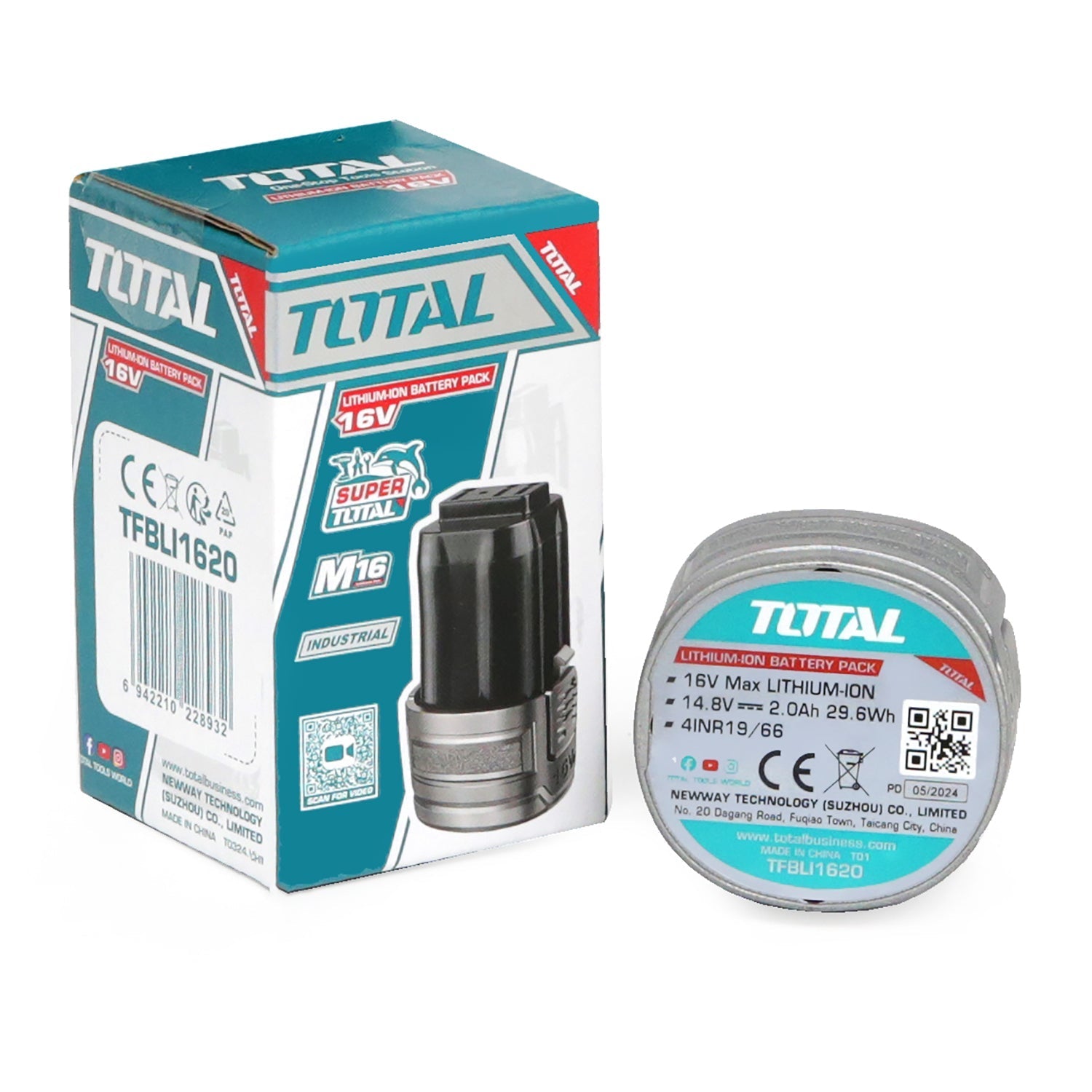 Total TFBLI1620 litijum-jonska baterija 16 V 2,0 Ah M16