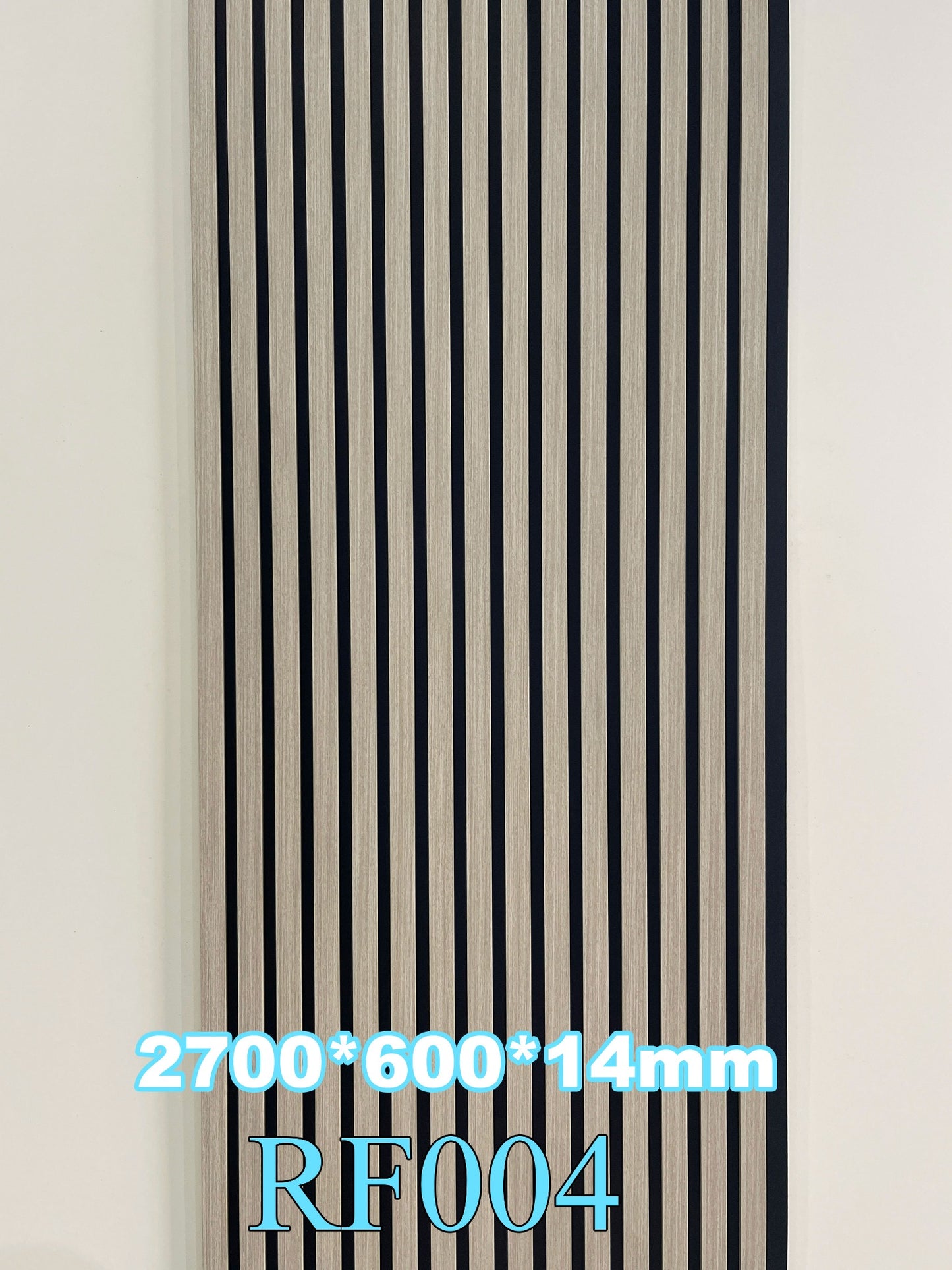 Akustični zidni panel Nordic Grey RF004, 14 mm, 270 × 60 cm