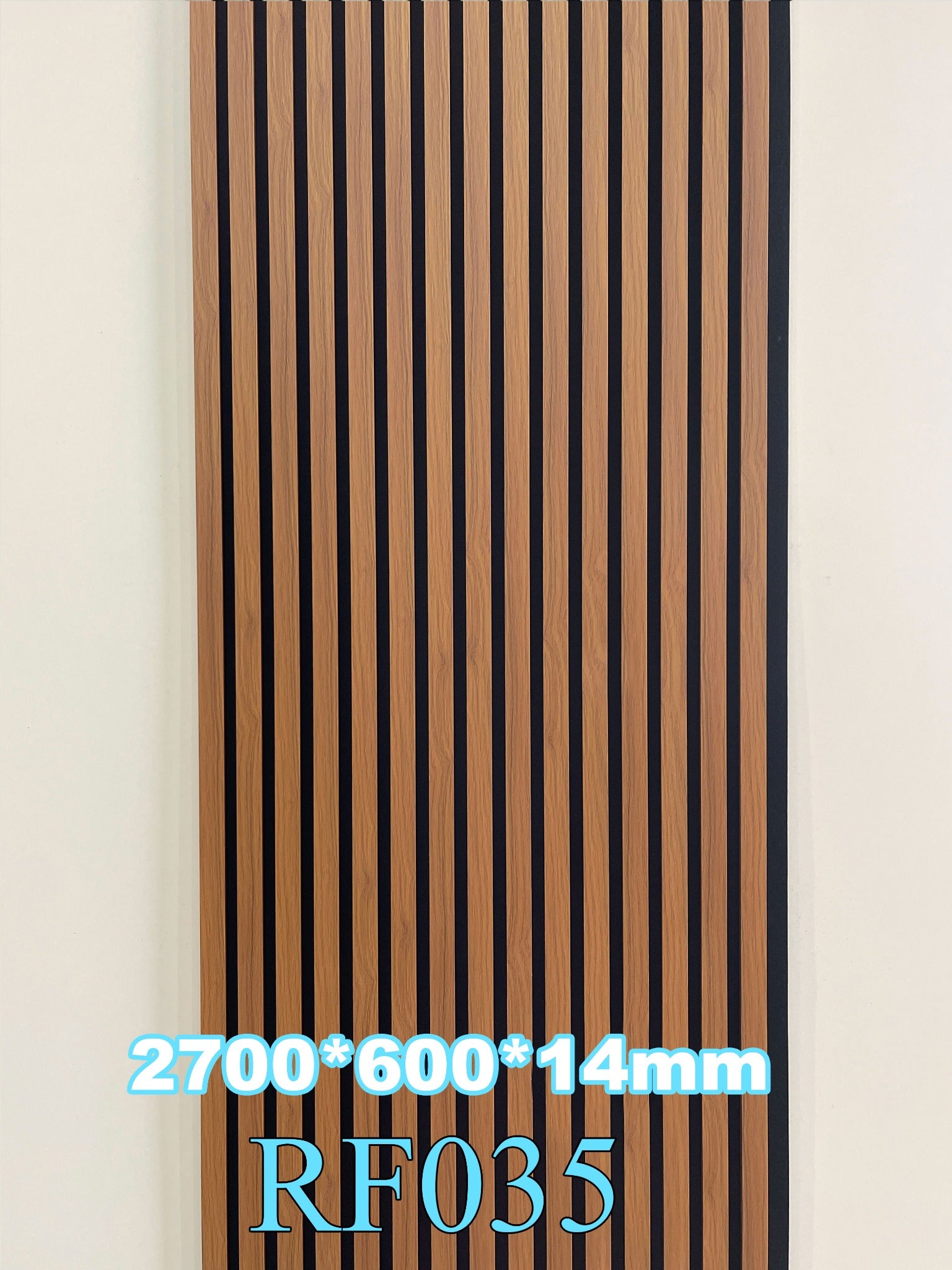 Akustični zidni panel Royal Walnut RF035, 14 mm, 270 × 60 cm