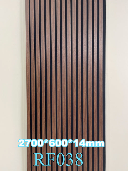 Akustični zidni panel Mahogany Noir RF038, 14 mm, 270 × 60 cm