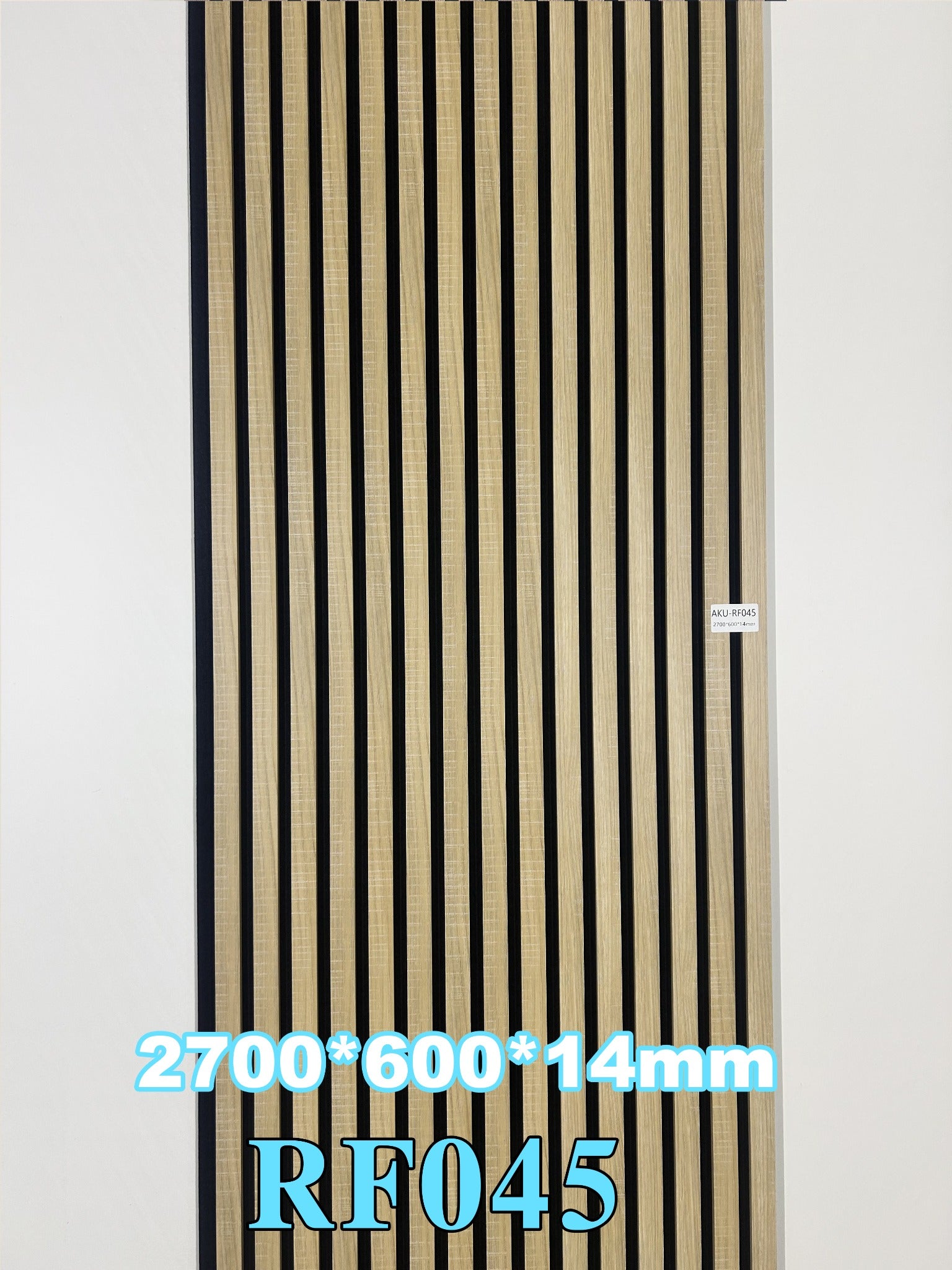 Akustični zidni panel Champagne Oak RF045, 14 mm, 270 × 60 cm
