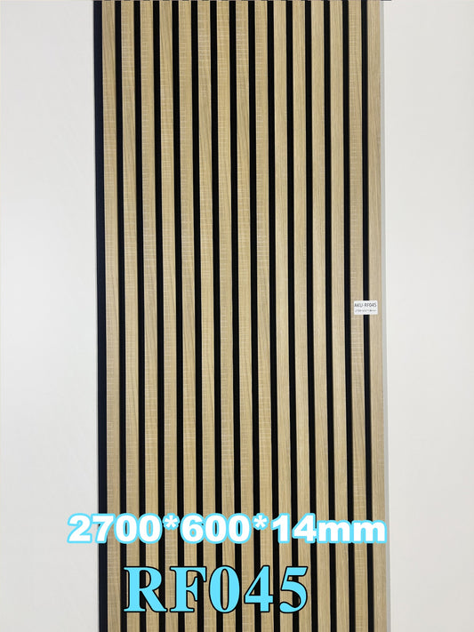 Akustični zidni panel Champagne Oak RF045, 14 mm, 270 × 60 cm
