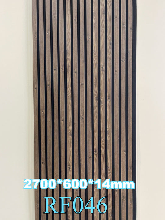 Akustični zidni panel Smoked Walnut RF046, 14 mm, 270 × 60 cm