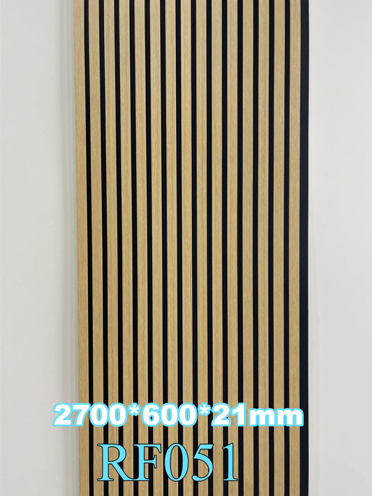 Akustični zidni panel Natural Oak RF051, 21 mm, 270 × 60 cm