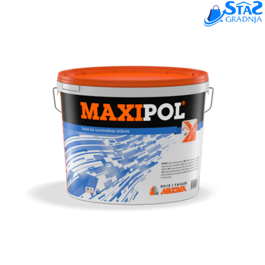 MAXIPOL® boja za unutrašnje zidove – polarno bela, ECO, visoka pokrivnost

MAXIPOL® unutrašnja zidna boja – pakovanje (1L/3L/5L/10L/15L)

MAXIPOL® boja za plafone i zidove – paropropusna i otporna na suvo brisanje