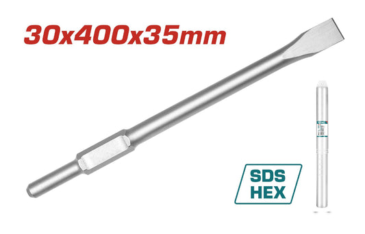 Total ravno HEX dleto 30 × 400 × 35 mm TAC15333012