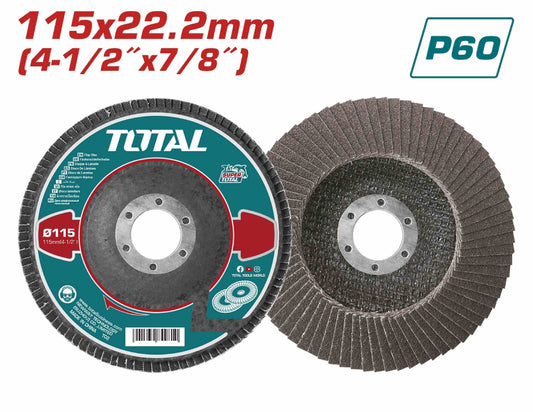 Total Lamelni brusni disk 115 mm P60 za metal TAC6311560
