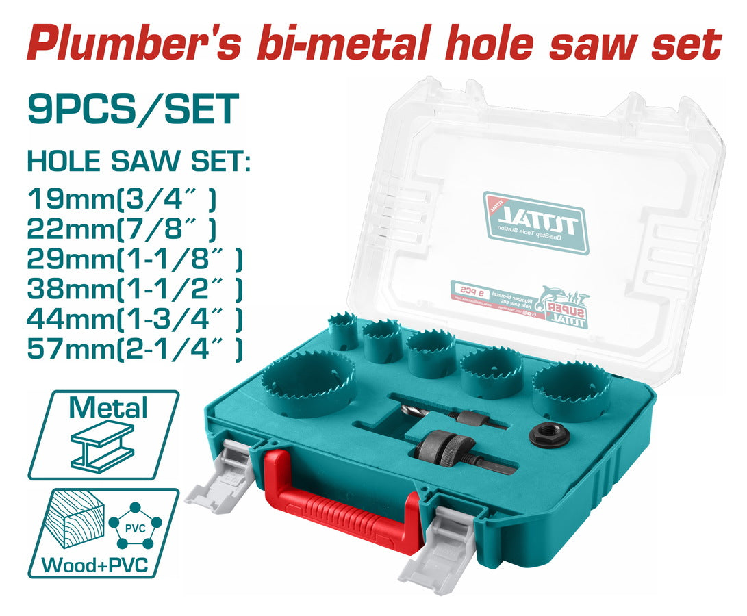 Total set bimetalnih kruna 19–57 mm 9 delova TACSH0091