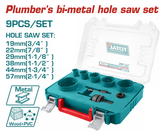 Total set bimetalnih kruna 19–57 mm 9 delova TACSH0091
