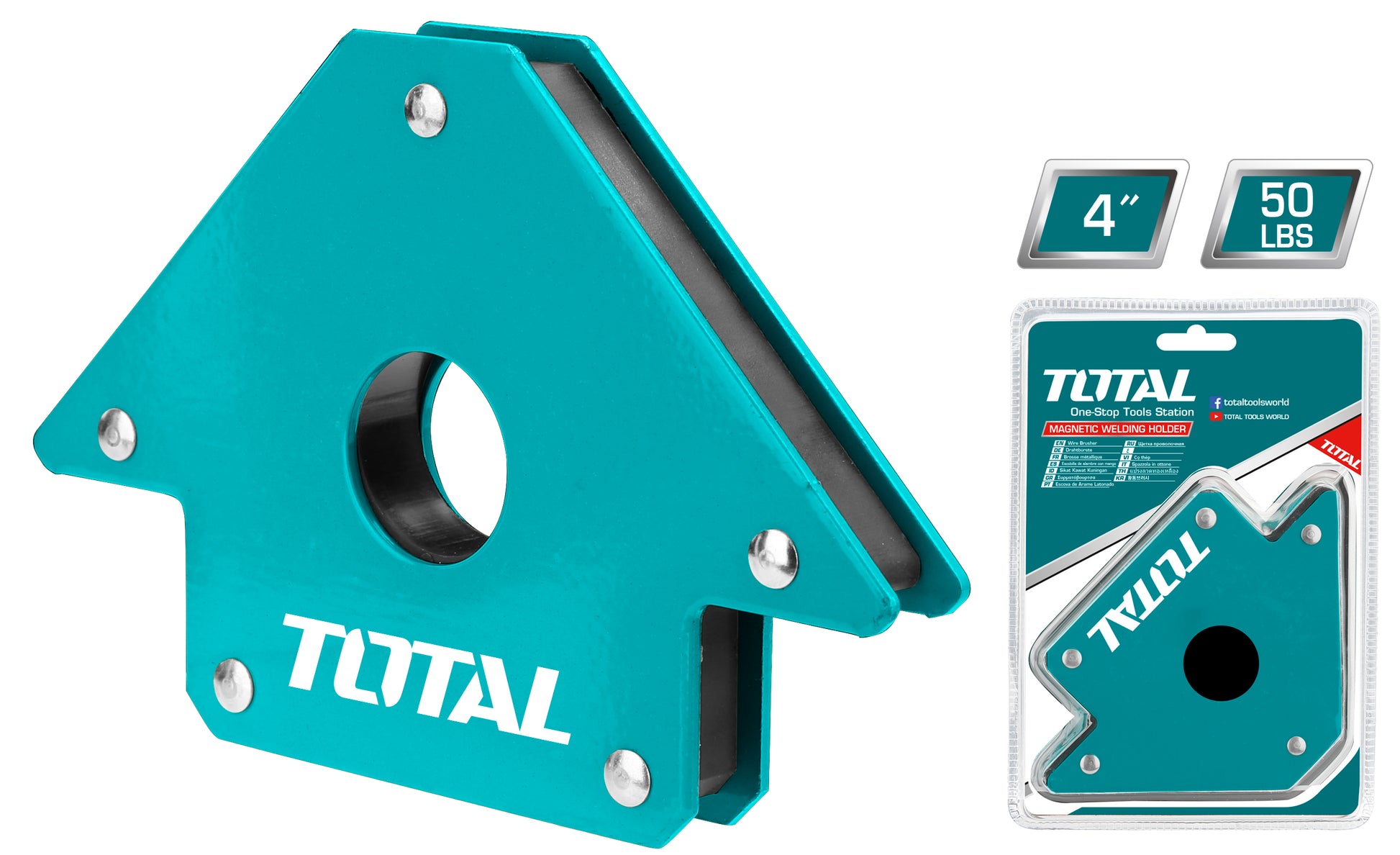 Total magnetni držač za zavarivanje 4″ 50 lb TAMWH50042