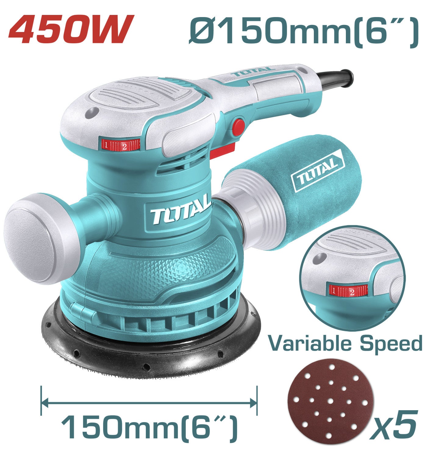 Total rotaciona brusilica 450 W TF2061506