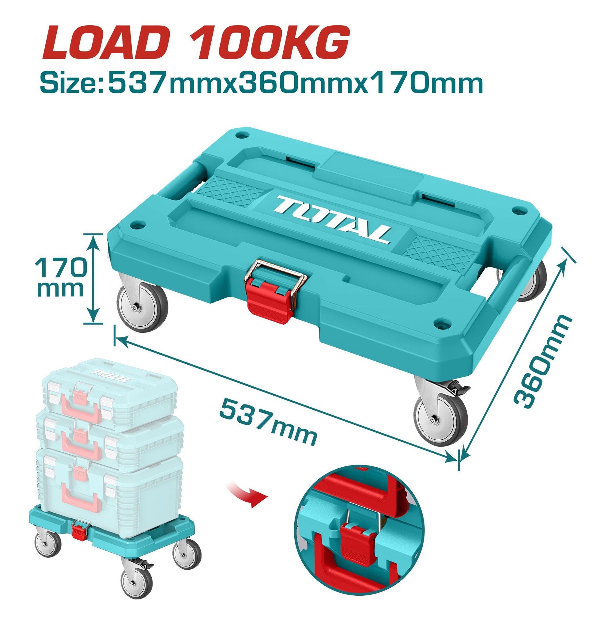 Total transportna platforma za kutije 100 kg THTWB61001