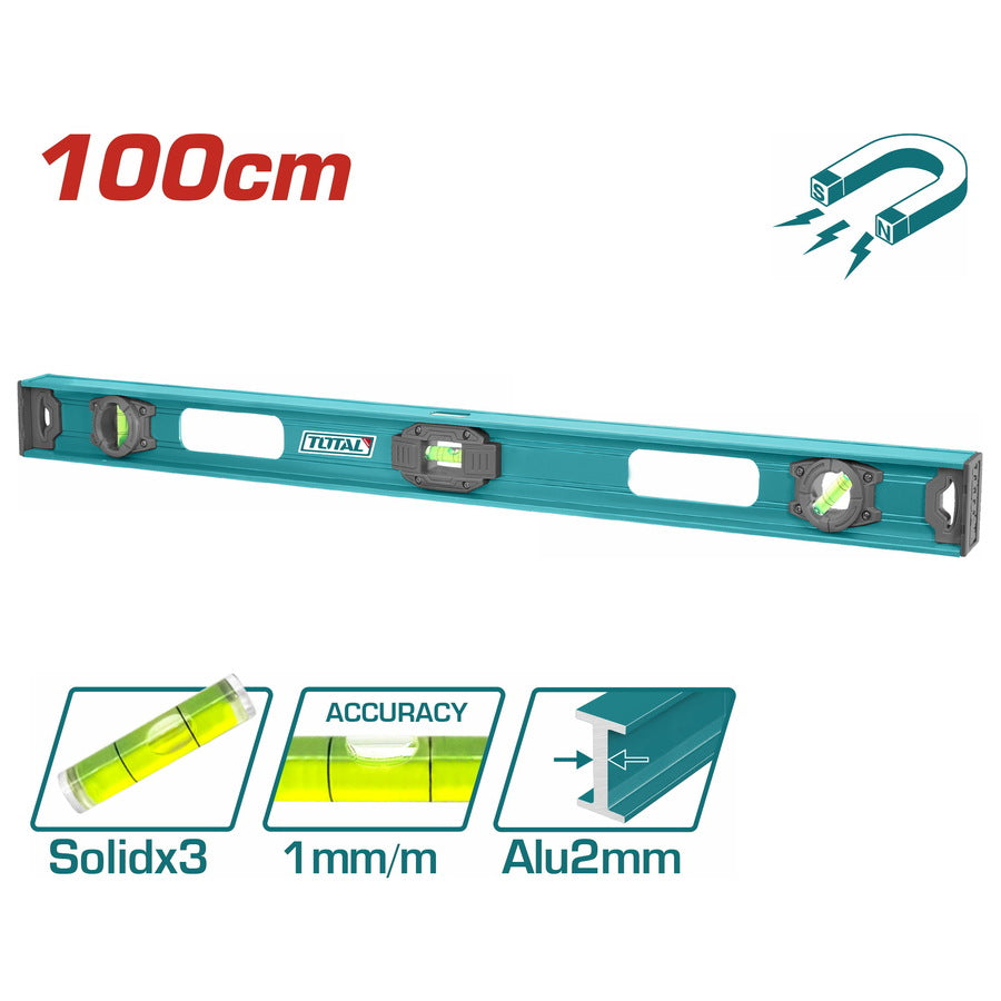 Total Magnetna aluminijumska libela 100 cm TMT210026