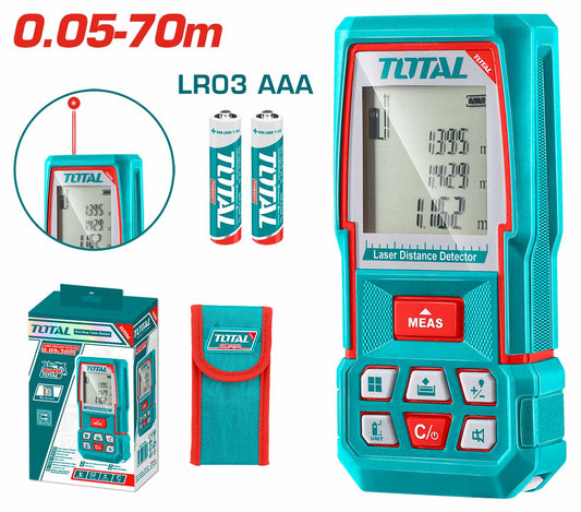 Total Laserski daljinomer 70 m, tačnost ±2 mm TMT57026