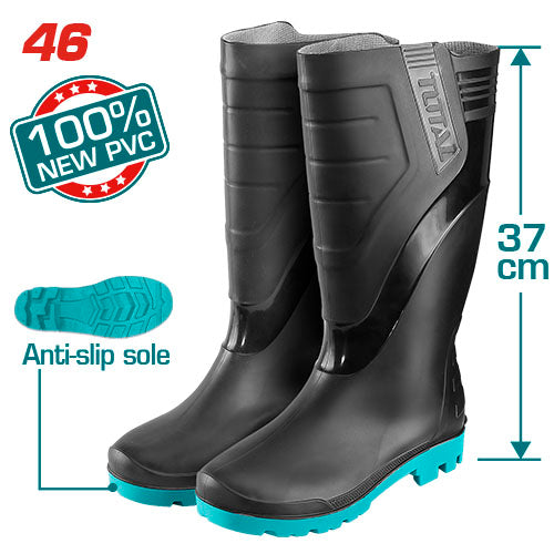 Total crne vodootporne radne čizme broj 46 TSP302LAB-46