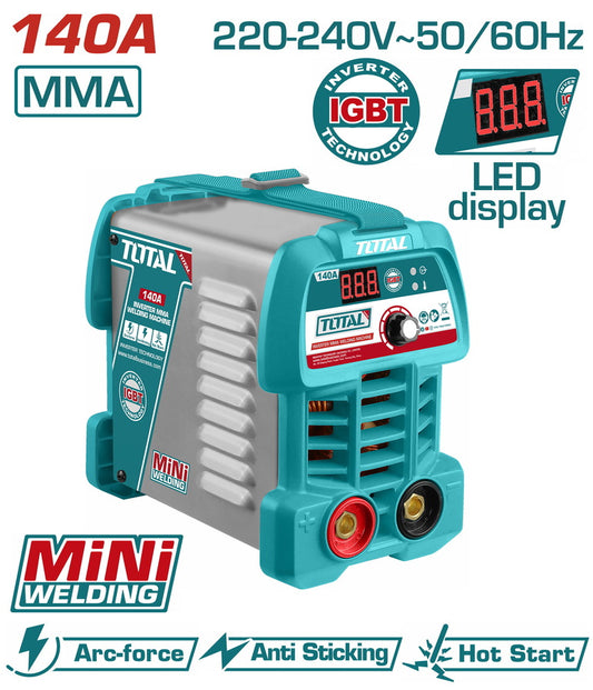 Total inverterski MMA aparat za zavarivanje 140 A TW214049E